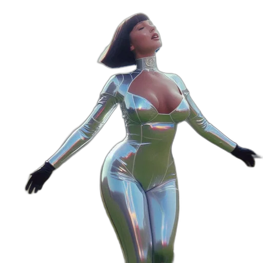 dress, robot, jacket, 3d render transparent PNG cut-out