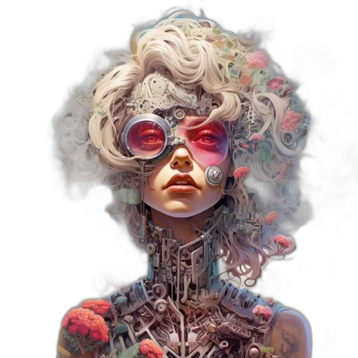 mask, face, robot, dress transparent PNG cut-out