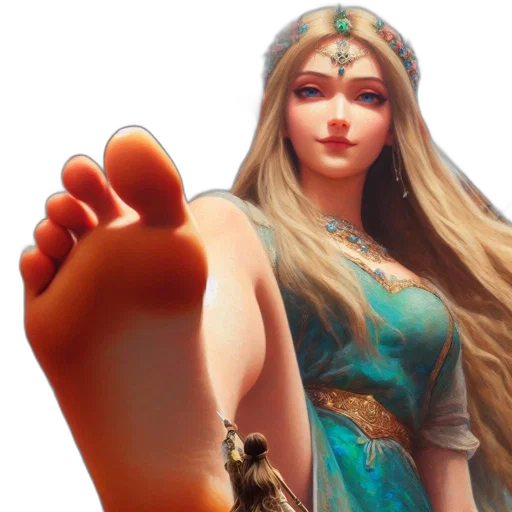 shoes, jewelry, weapon, fantasy art transparent PNG cut-out