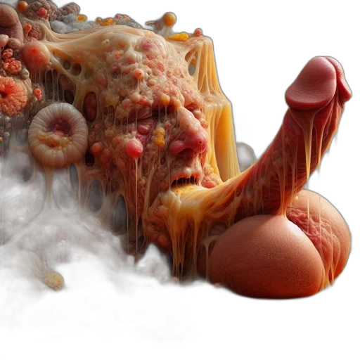 food, creature, hair, face transparent PNG cut-out