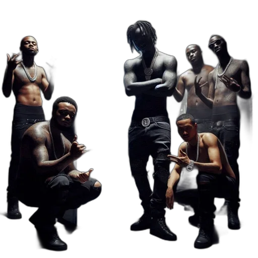 concept art, photorealistic, 3d render, dark transparent PNG cut-out