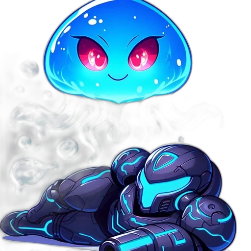 creature, robot, concept art, pixel art transparent PNG cut-out