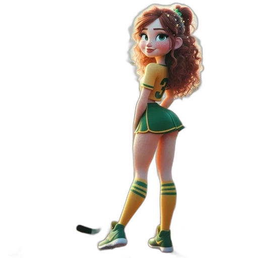 staff, dress, concept art, 3d render transparent PNG cut-out