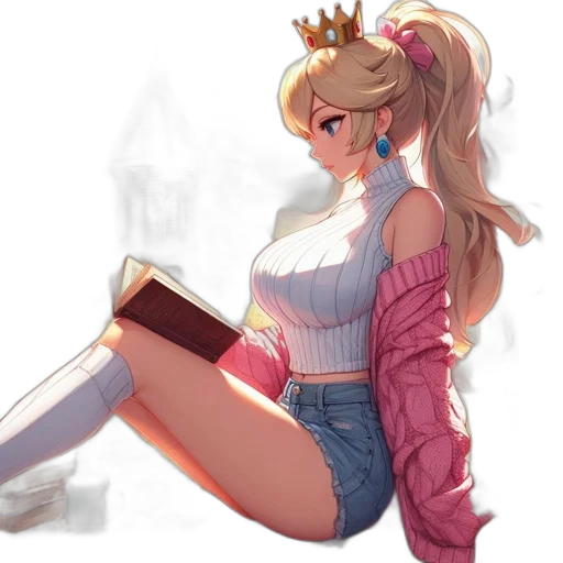 crown, dress, concept art, anime transparent PNG cut-out