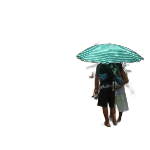 umbrella, hat, dress, staff transparent PNG cut-out