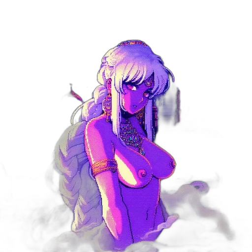dress, mask, creature, hair transparent PNG cut-out