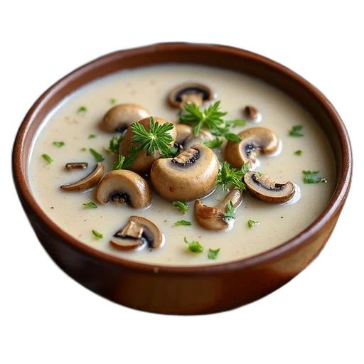 food, photorealistic, bowl, creamy transparent PNG cut-out