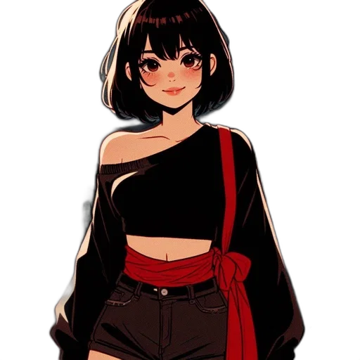 jacket, dress, staff, creature transparent PNG cut-out