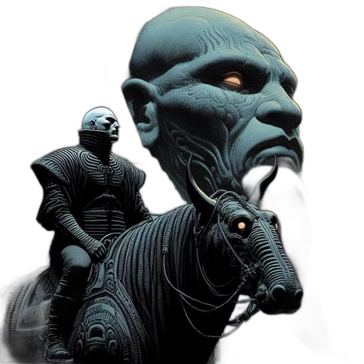 mask, creature, concept art, fantasy art transparent PNG cut-out