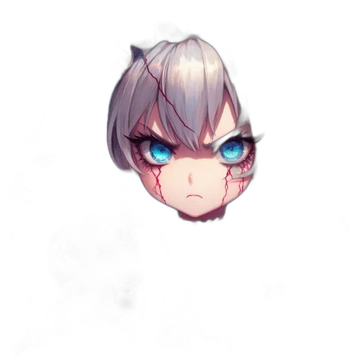 face, mask, staff, creature transparent PNG cut-out