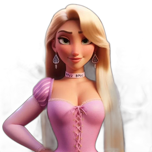 dress, jewelry, 3d render, cartoon transparent PNG cut-out