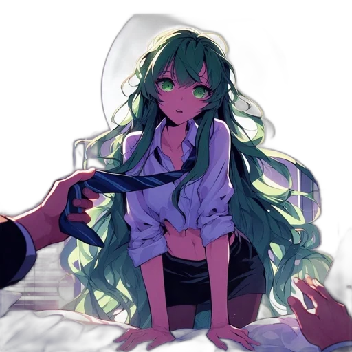 dress, staff, creature, mask transparent PNG cut-out