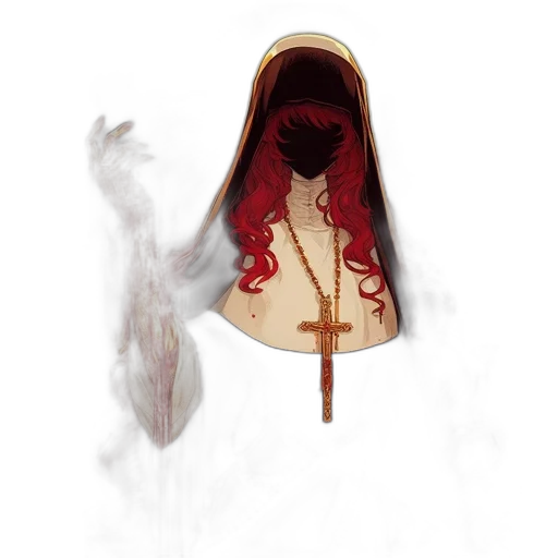 mask, hair, crown, dress transparent PNG cut-out