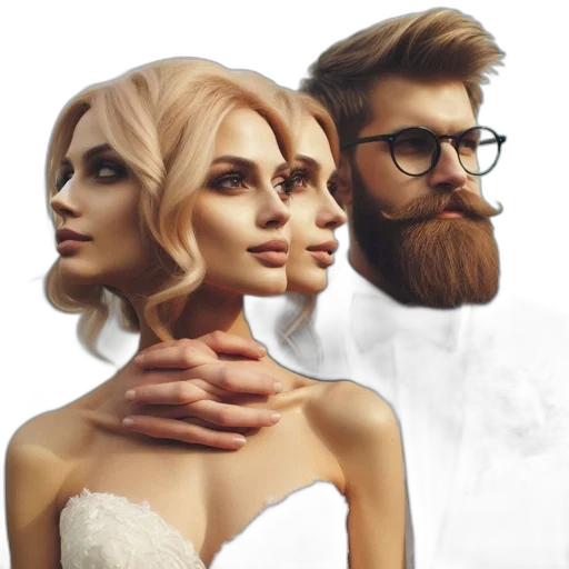 face, hair, mask, concept art transparent PNG cut-out