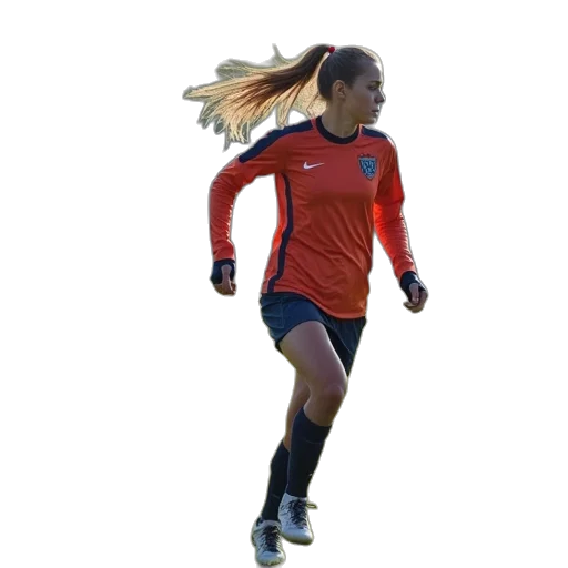 photorealistic, 3d render, girls, soccer transparent PNG cut-out