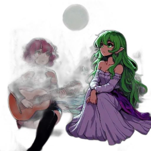 dress, concept art, pixel art, anime transparent PNG cut-out