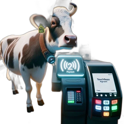 animal, concept art, cow, interacts transparent PNG cut-out