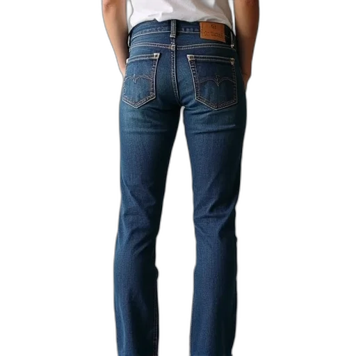 jacket, 3d render, stretch, jeans transparent PNG cut-out