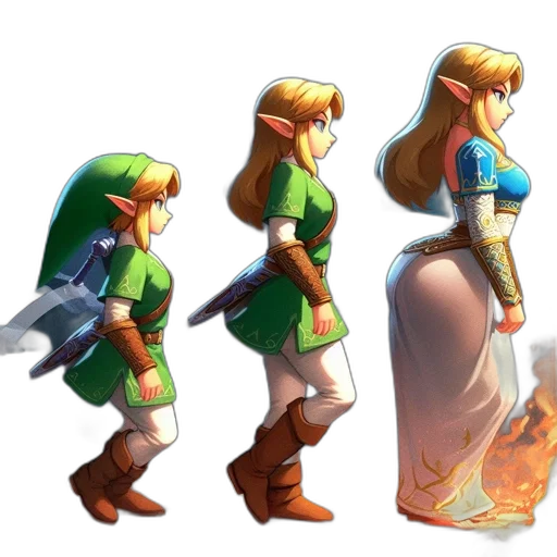 dress, sword, concept art, pixel art transparent PNG cut-out