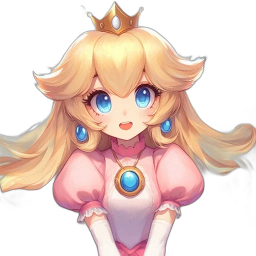 crown, dress, staff, face transparent PNG cut-out