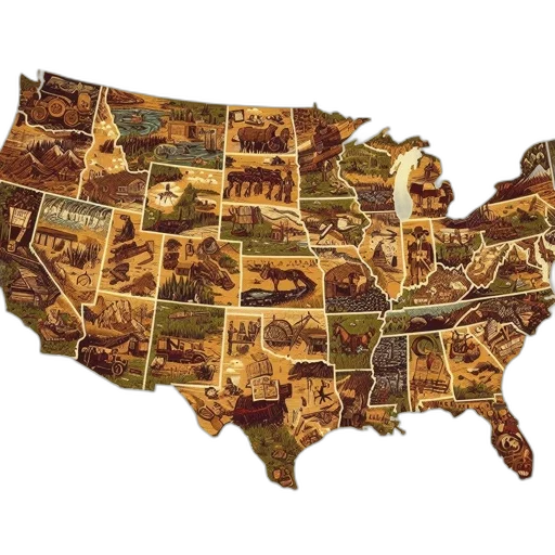 earth tones, illustration, united, states transparent PNG cut-out