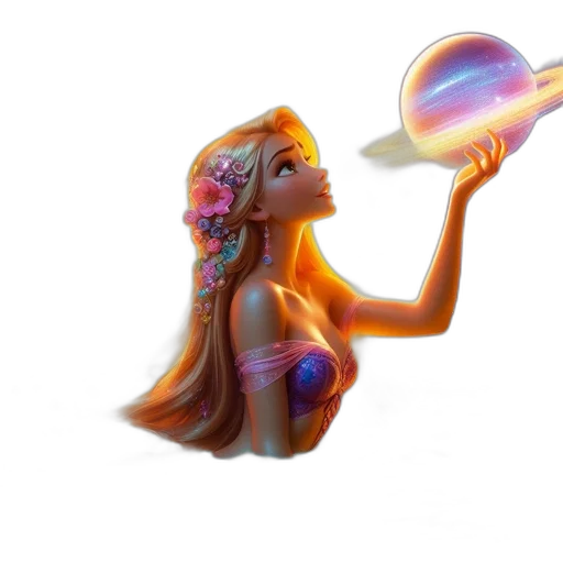 staff, fantasy art, concept art, 3d render transparent PNG cut-out