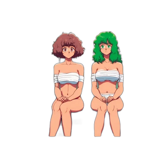 hair, dress, pixel art, anime transparent PNG cut-out