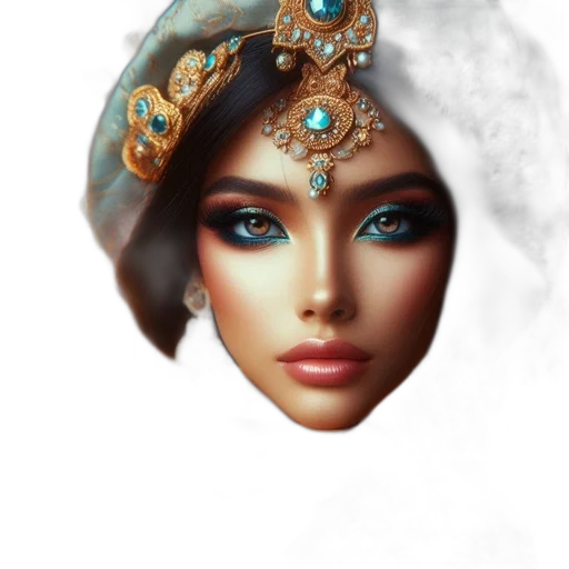 jewelry, crown, mask, face transparent PNG cut-out