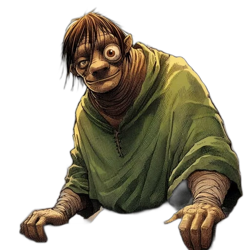 creature, face, staff, animal transparent PNG cut-out
