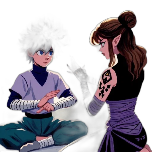concept art, fantasy art, comic book art, anime transparent PNG cut-out