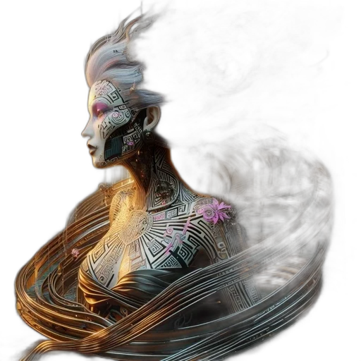 jewelry, mask, hair, dragon transparent PNG cut-out