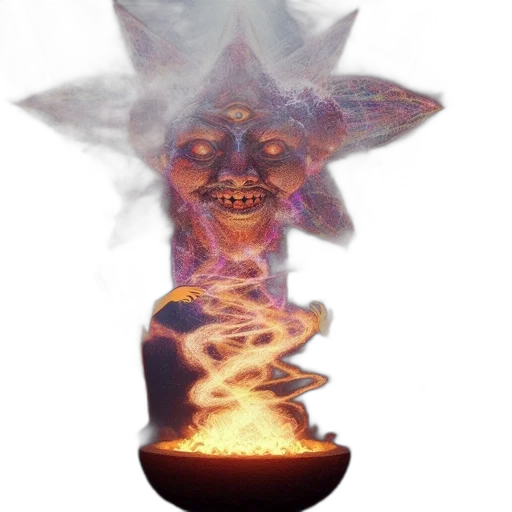mask, staff, creature, bottle transparent PNG cut-out