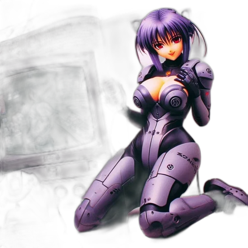 robot, weapon, concept art, cyberpunk transparent PNG cut-out