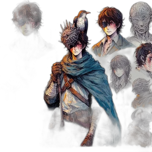 mask, concept art, fantasy art, comic book art transparent PNG cut-out
