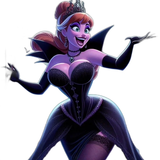 dress, crown, concept art, comic book art transparent PNG cut-out