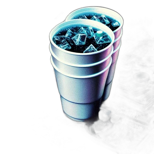 bottle, crown, food, vaporwave transparent PNG cut-out