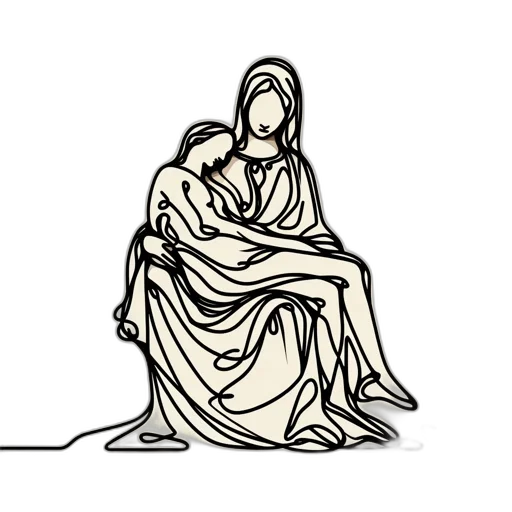 concept art, minimalist, one-line, drawing transparent PNG cut-out