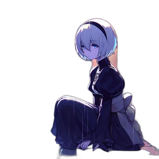 dress, robot, staff, crown transparent PNG cut-out