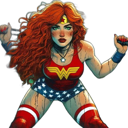 comic book art, concept art, cartoon, fantasy art transparent PNG cut-out