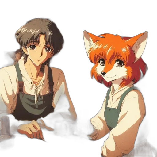 anime, concept art, watercolor, pixel art transparent PNG cut-out