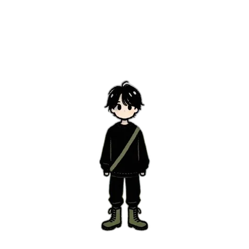 staff, jacket, creature, weapon transparent PNG cut-out