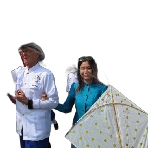 umbrella, jacket, staff, hat transparent PNG cut-out