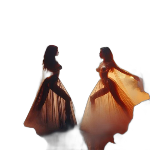 dress, crown, concept art, 3d render transparent PNG cut-out