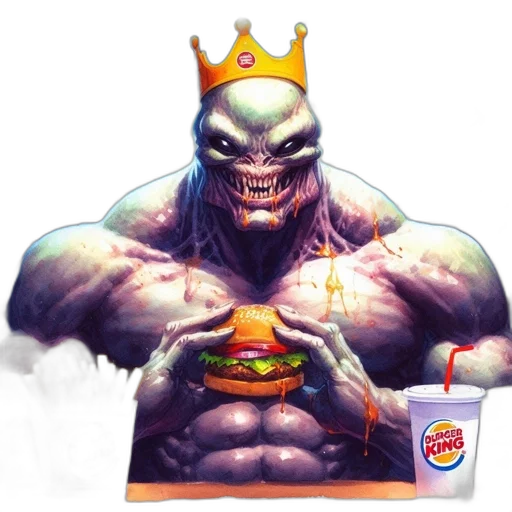 crown, food, creature, concept art transparent PNG cut-out