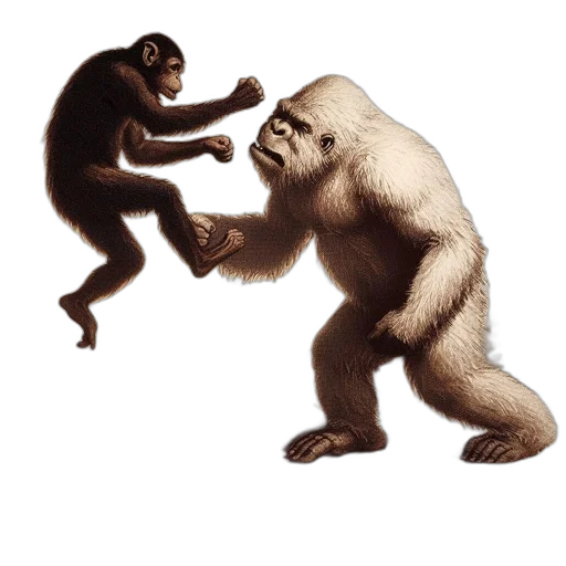 animal, concept art, photorealistic, illustrated transparent PNG cut-out