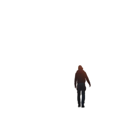jacket, robot, creature, staff transparent PNG cut-out