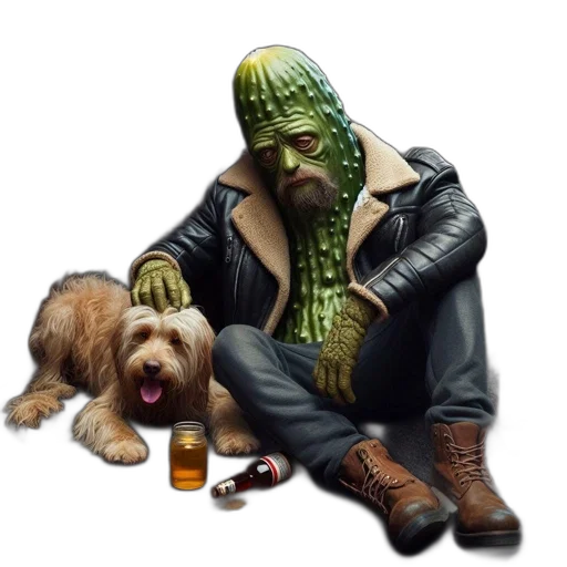 jacket, animal, creature, concept art transparent PNG cut-out