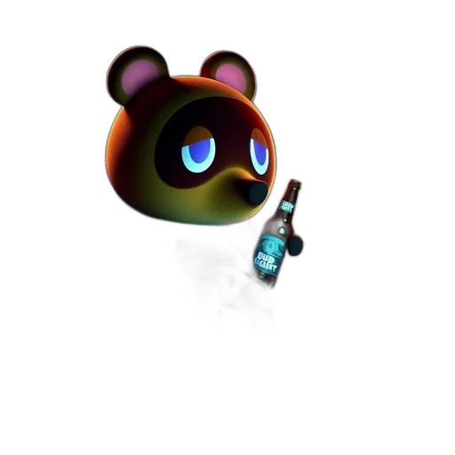 bottle, mask, animal, creature transparent PNG cut-out