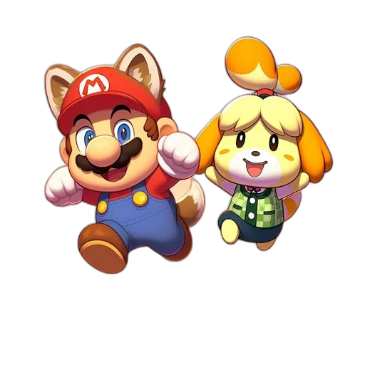 animal, staff, 3d render, pixel art transparent PNG cut-out