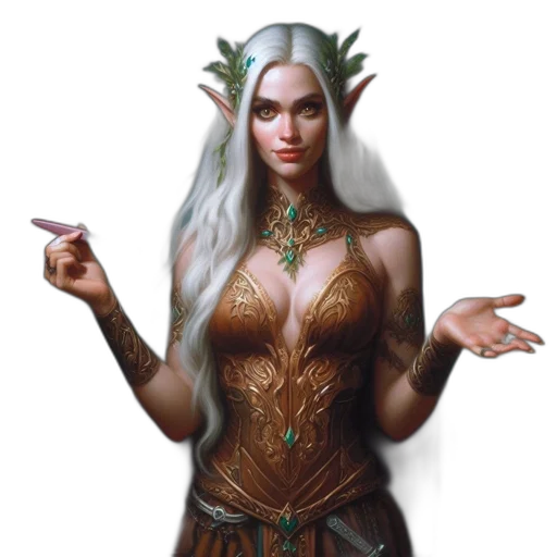 dragon, staff, dress, jewelry transparent PNG cut-out